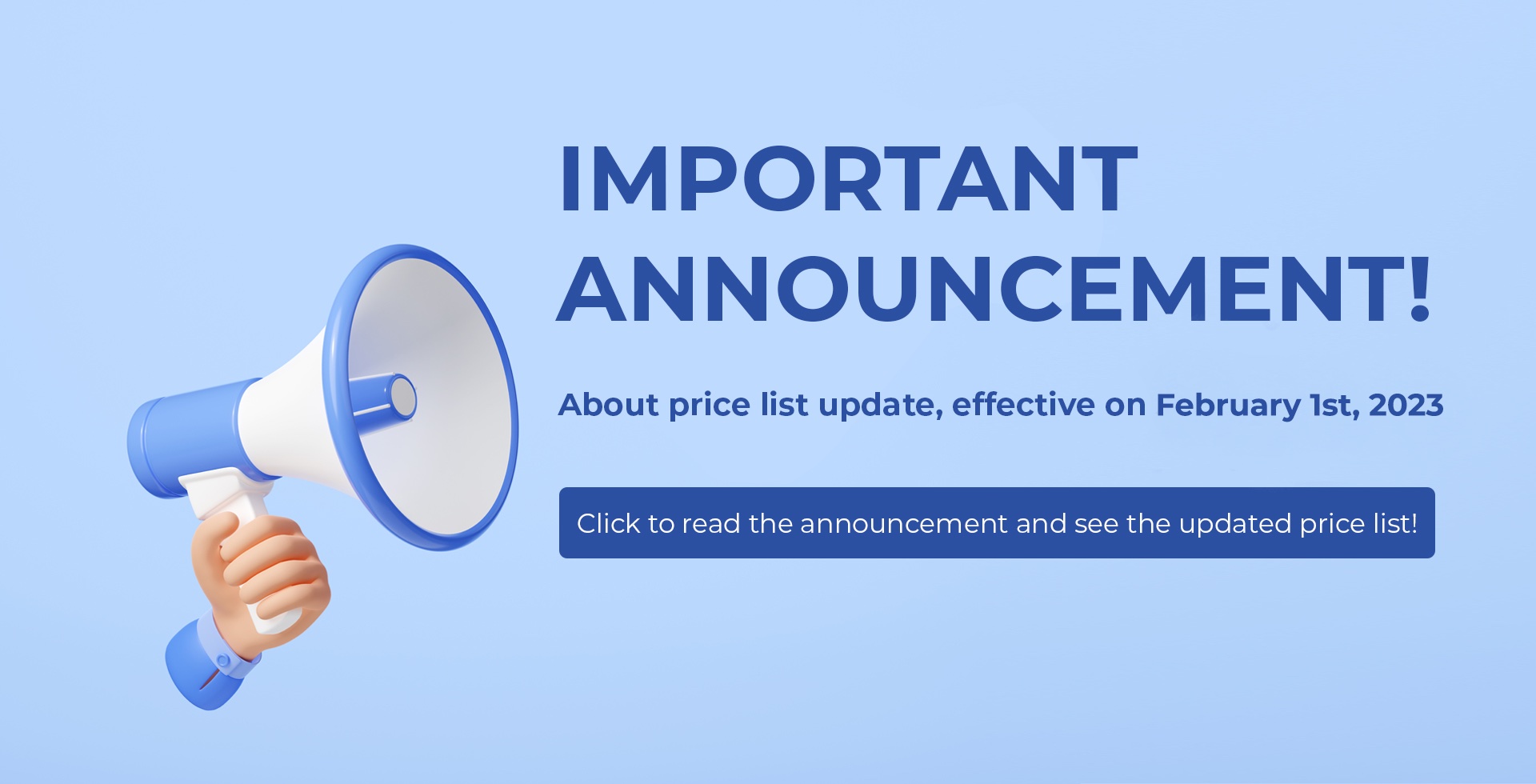 Price increase 2023